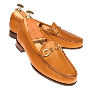 7012B Tan Women's Horsebit Loafers main image 0