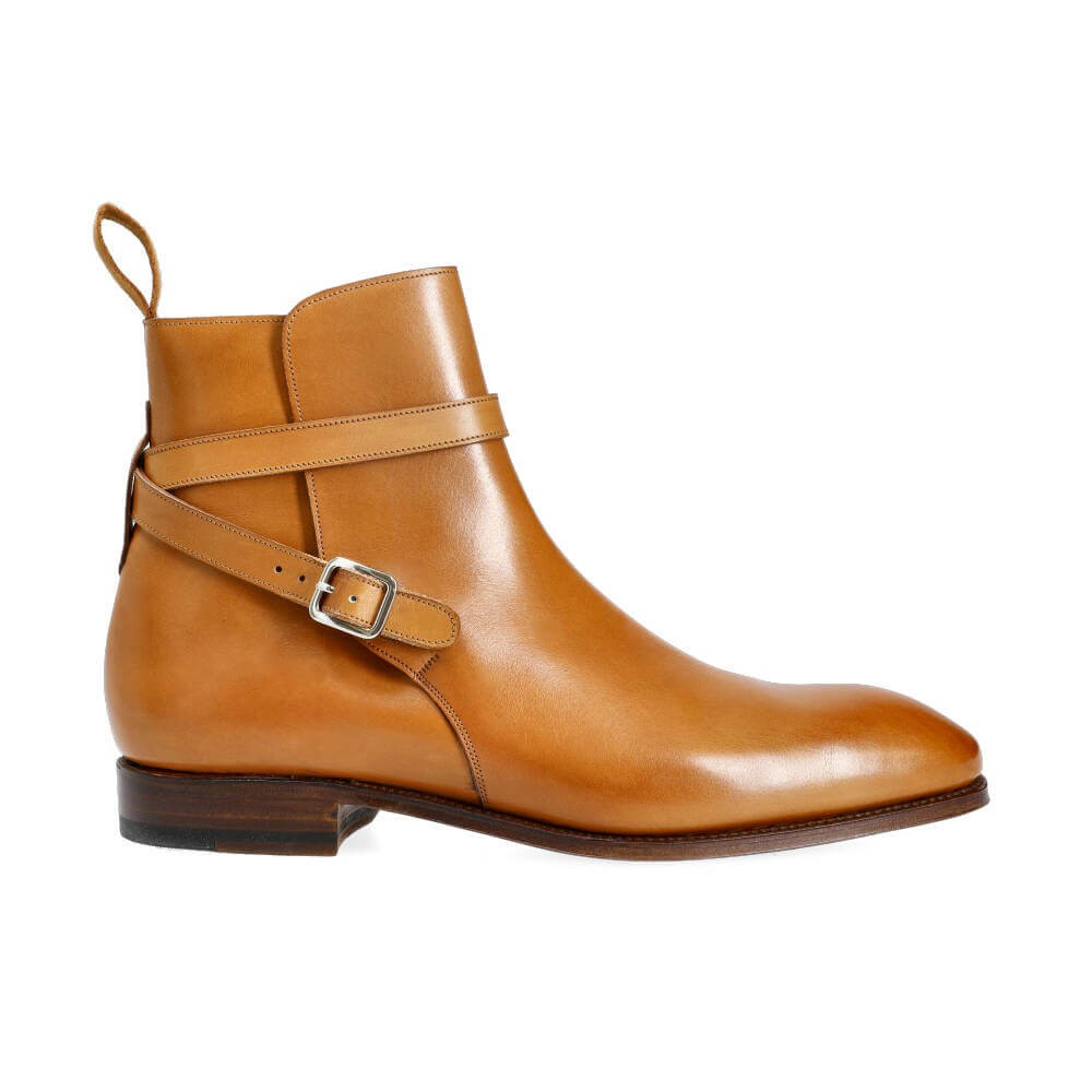 Men’s Tan High Ankle Elegant Boots Shoes Mens Shoes Boots Mens Formal Handmade Brown Jodhpurs Boot 