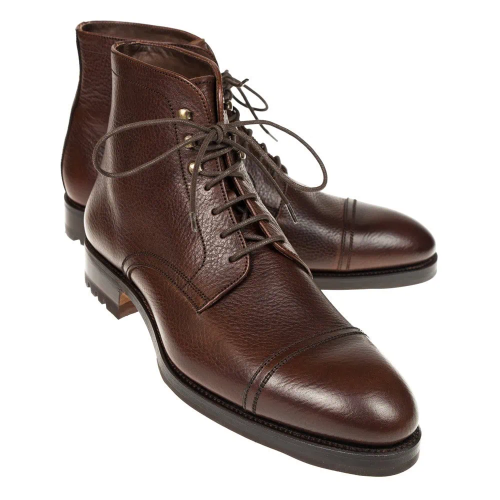 CAP TOE BOOTS BROWN ELBAMAT | CARMINA