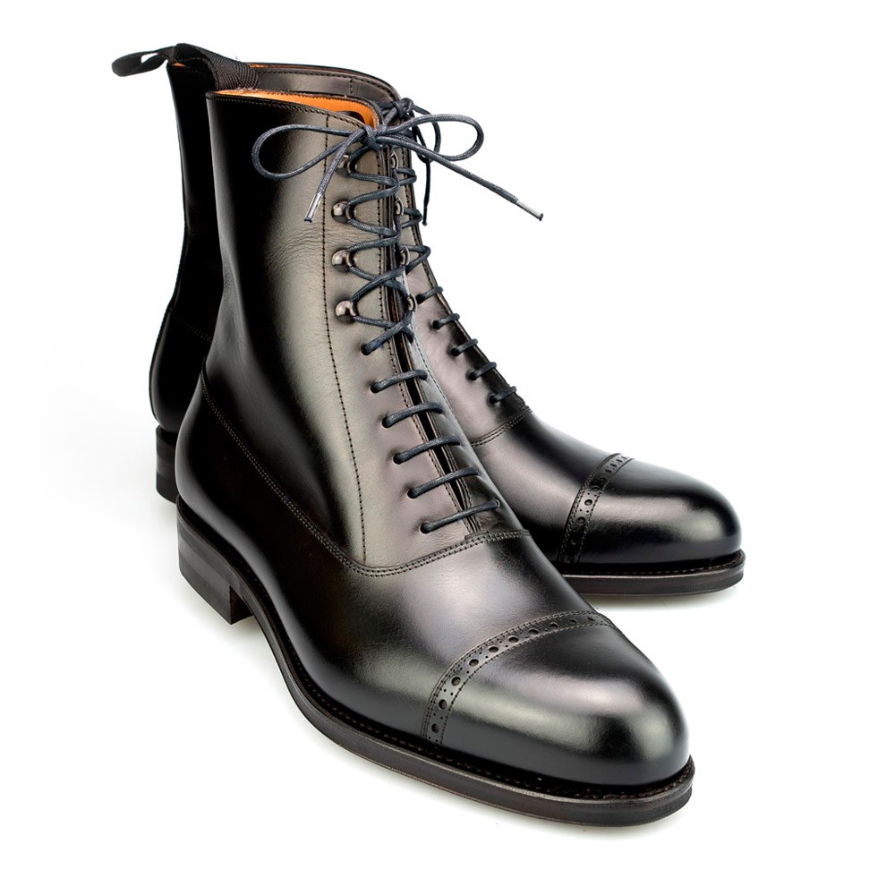 BALMORAL BOOTS IN BOX-CALF BLACK | CARMINA