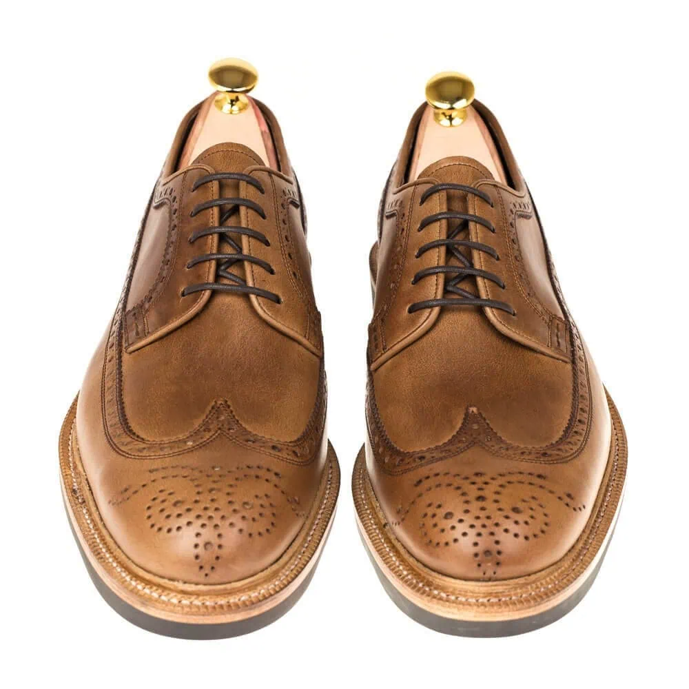 DERBY WINGTIP SHOES NATURAL CHROMEXCEL | CARMINA