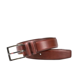 Red Mens Accessories Belts Marni Calfskin Leather Belt in Burgundy for Men 