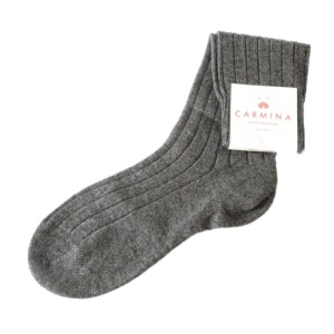 Grey wool and cashmere socks