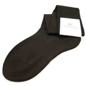 Long socks in dark brown