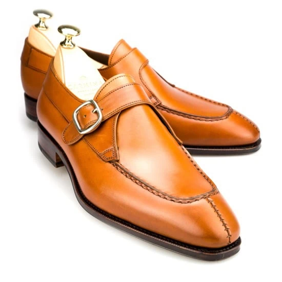 MONK STRAP LOAFER IN TANNED CALF | CARMINA display picture 3
