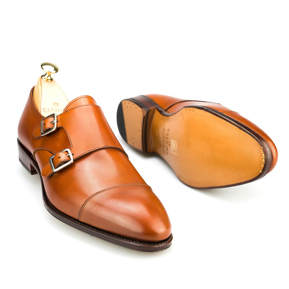 Men's double monk straps shoes 