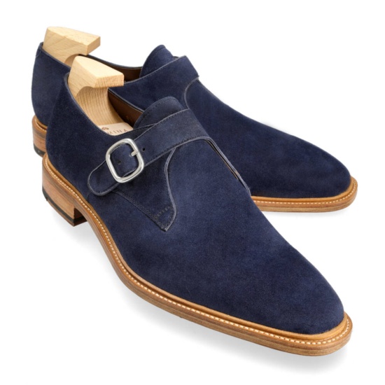 MONK STRAP SHOES IN SUEDE