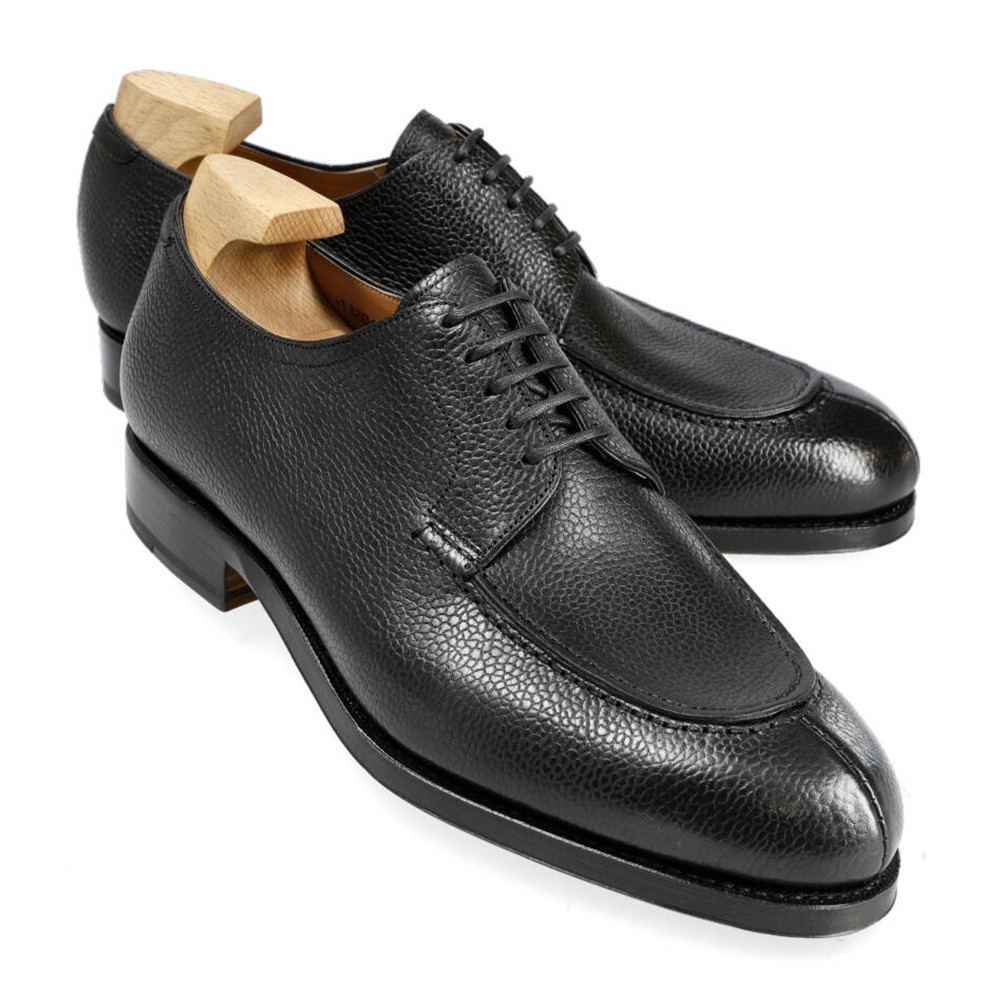 norwegian derby shoes in black karagrain