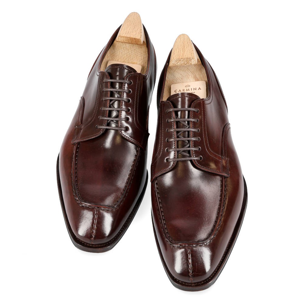 Men's Dark Brown Cordovan Derby Shoes | CARMINA