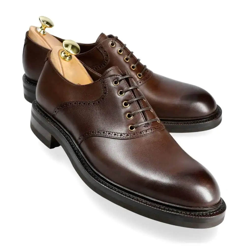 靴 CARMINA 80905 CALVIA size:8 PLAIN TOE OXFORD SHOES IN BROWN FUNCHAL|CARMINA