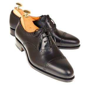 black oxford flats women's