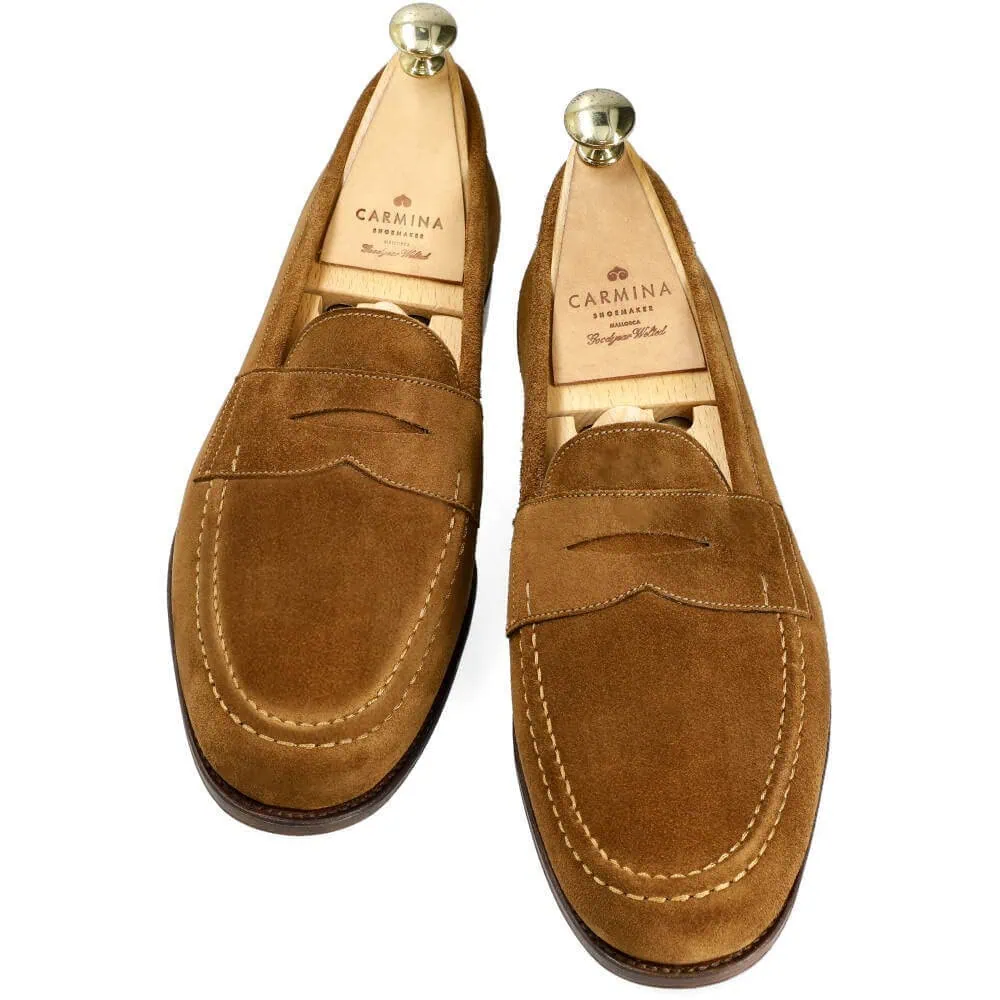 PENNY LOAFERS SNUFF SUEDE | CARMINA