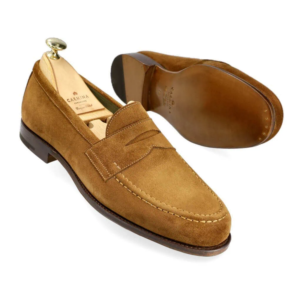 PENNY LOAFERS SNUFF SUEDE | CARMINA