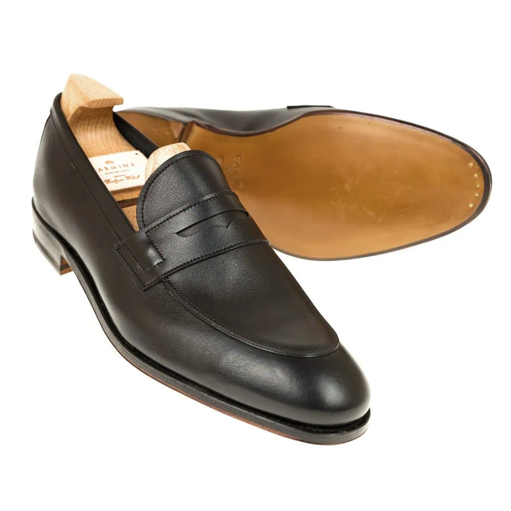 PENNY LOAFERS BLACK FUNCHAL | CARMINA Shoemaker