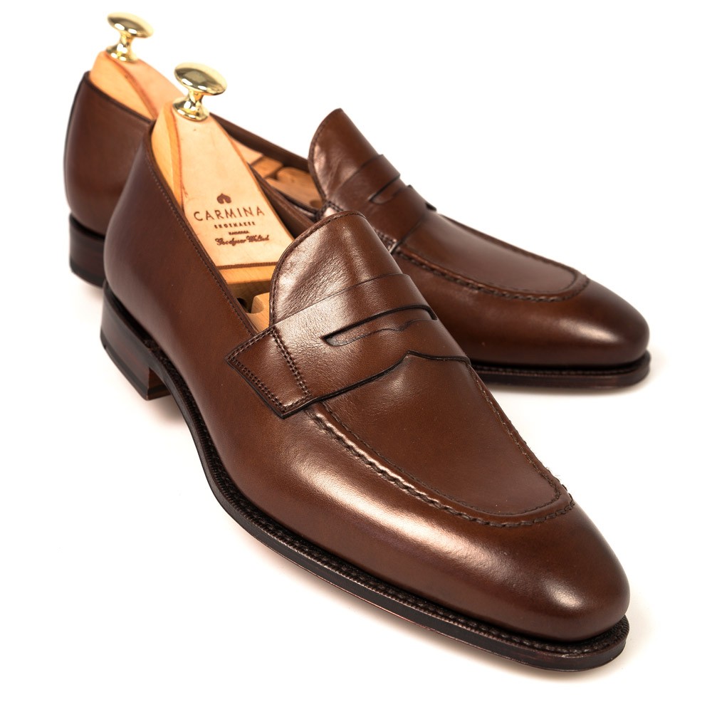 Abstraction dispersion exempt Brown Penny Dress Loafers | CARMINA Shoemaker