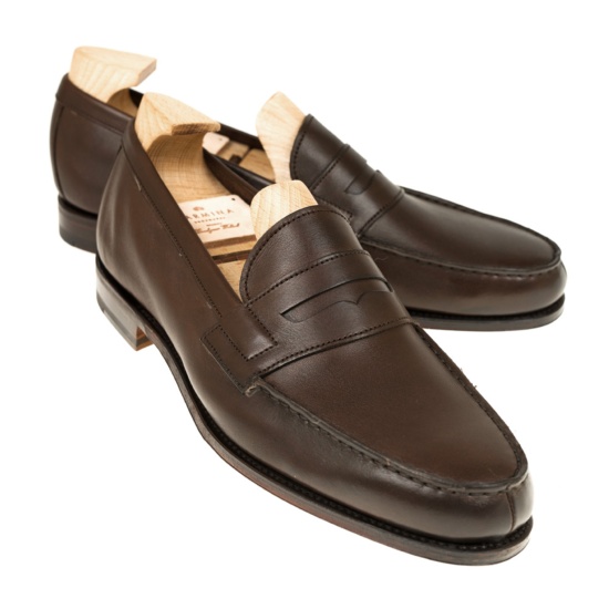 Penny loafers in brown | CARMINA Shoemaker