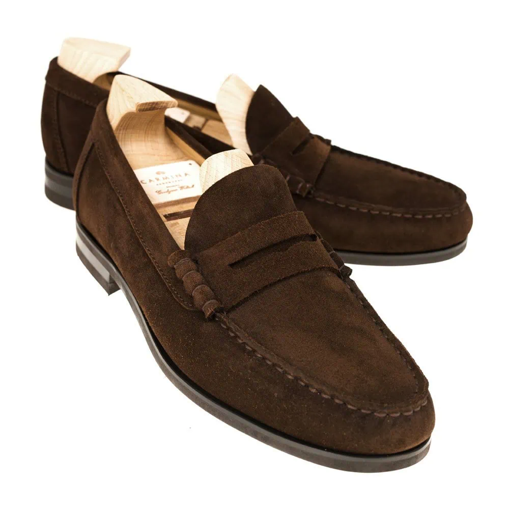 PENNY LOAFERS BROWN REPELLO | CARMINA