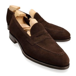 Penny loafers in brown karagrain | CARMINA Shoemaker