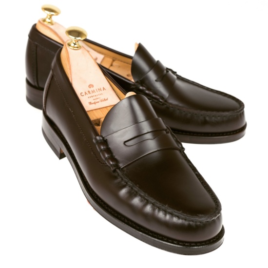 Penny loafers in brown| CARMINA Shoemaker