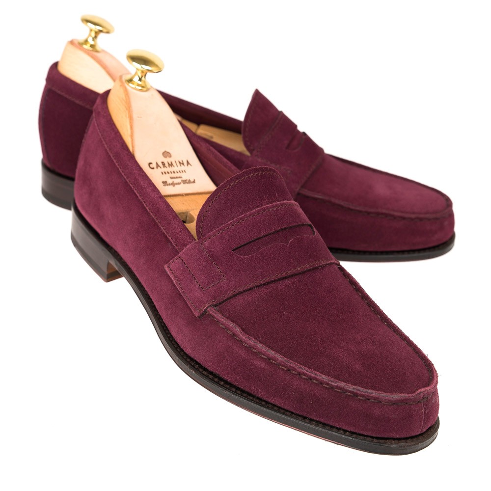 burgundy suede shoes