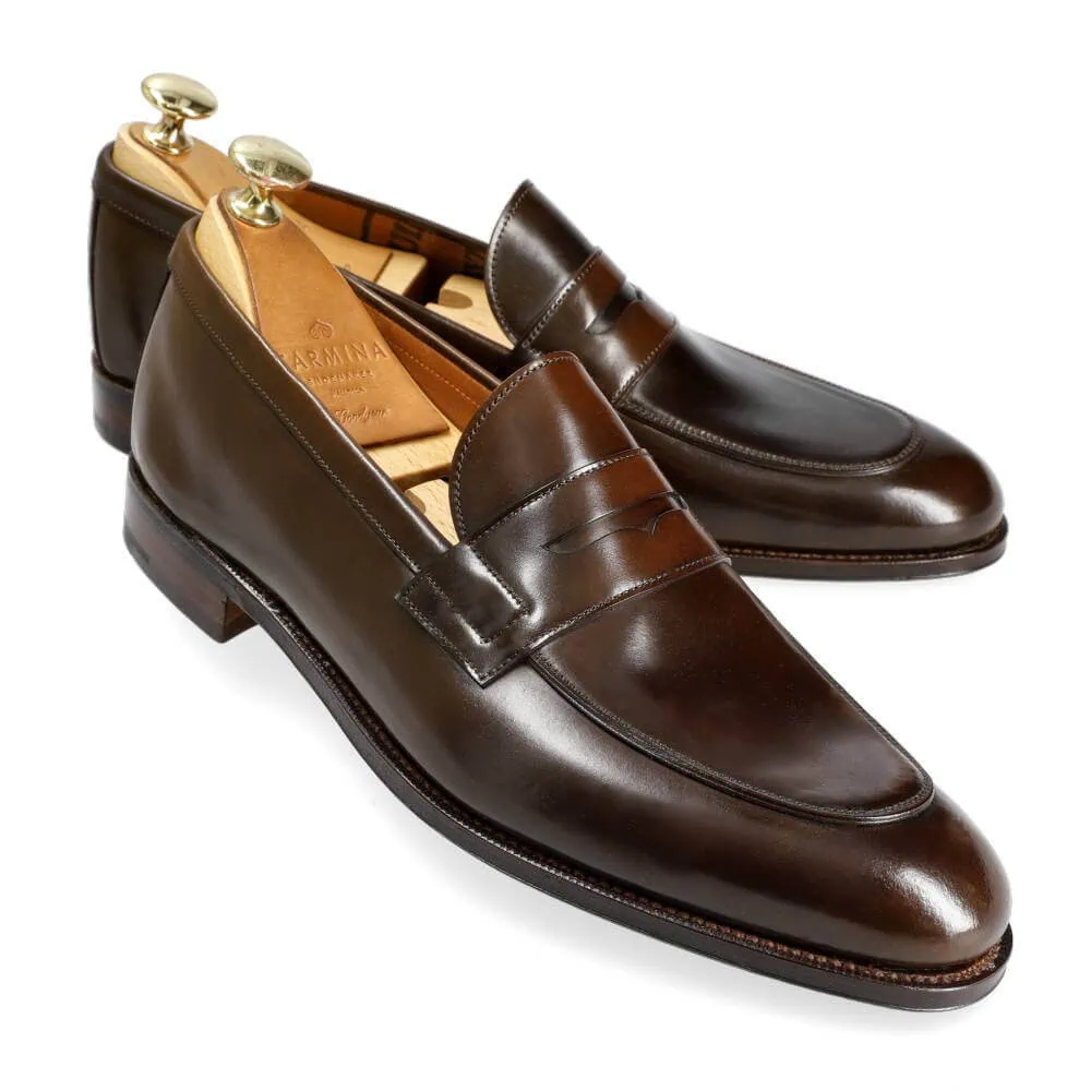 PENNY LOAFERS BROWN CORDOVAN | CARMINA display picture 1