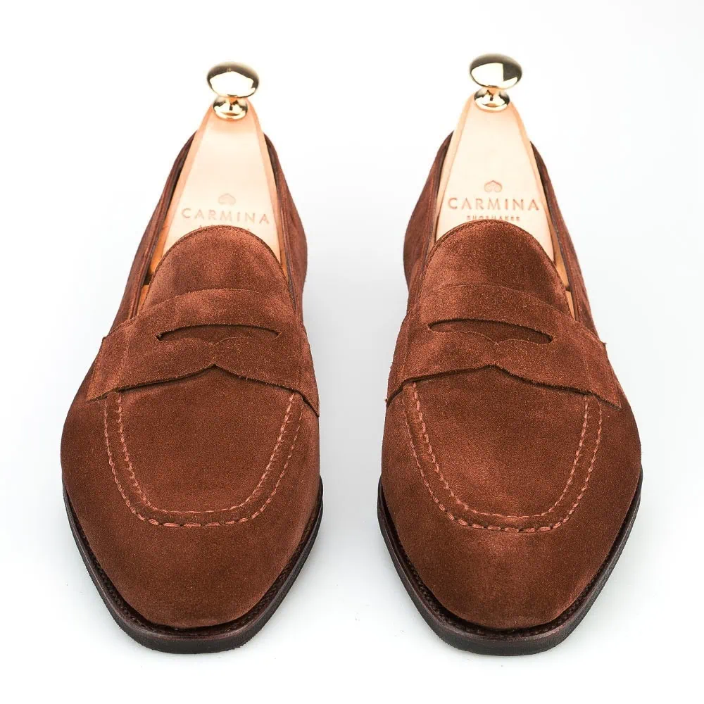 PENNY LOAFERS IN POLO SUEDE | CARMINA