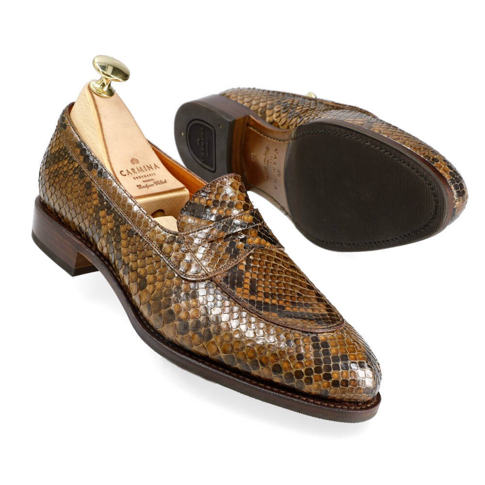PYTHON WOMEN'S PENNY LOAFERS 1875 MADISON