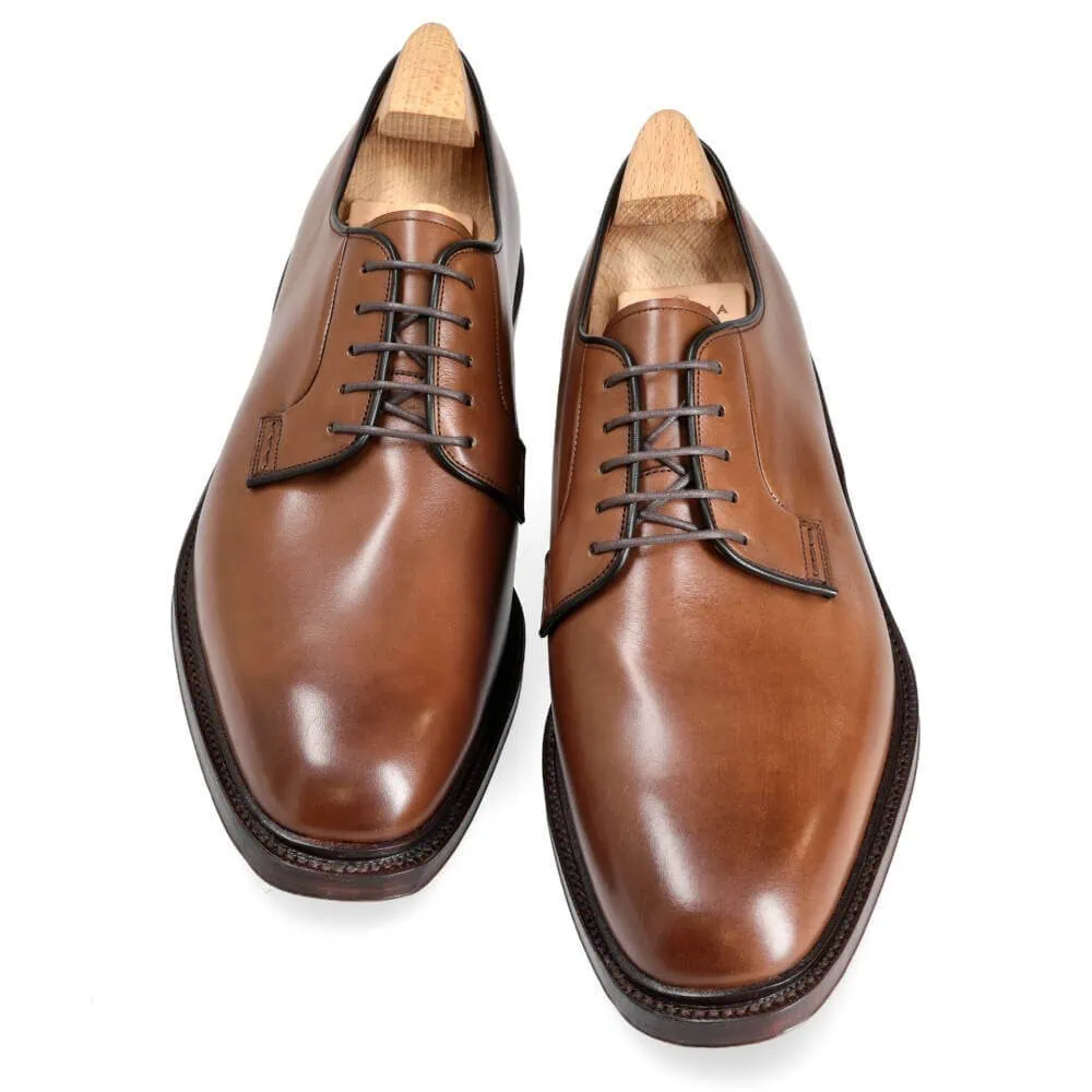 CARMINA フルブローグ CAP TOE DERBY SHOES BROWN VEGAN | CARMINA