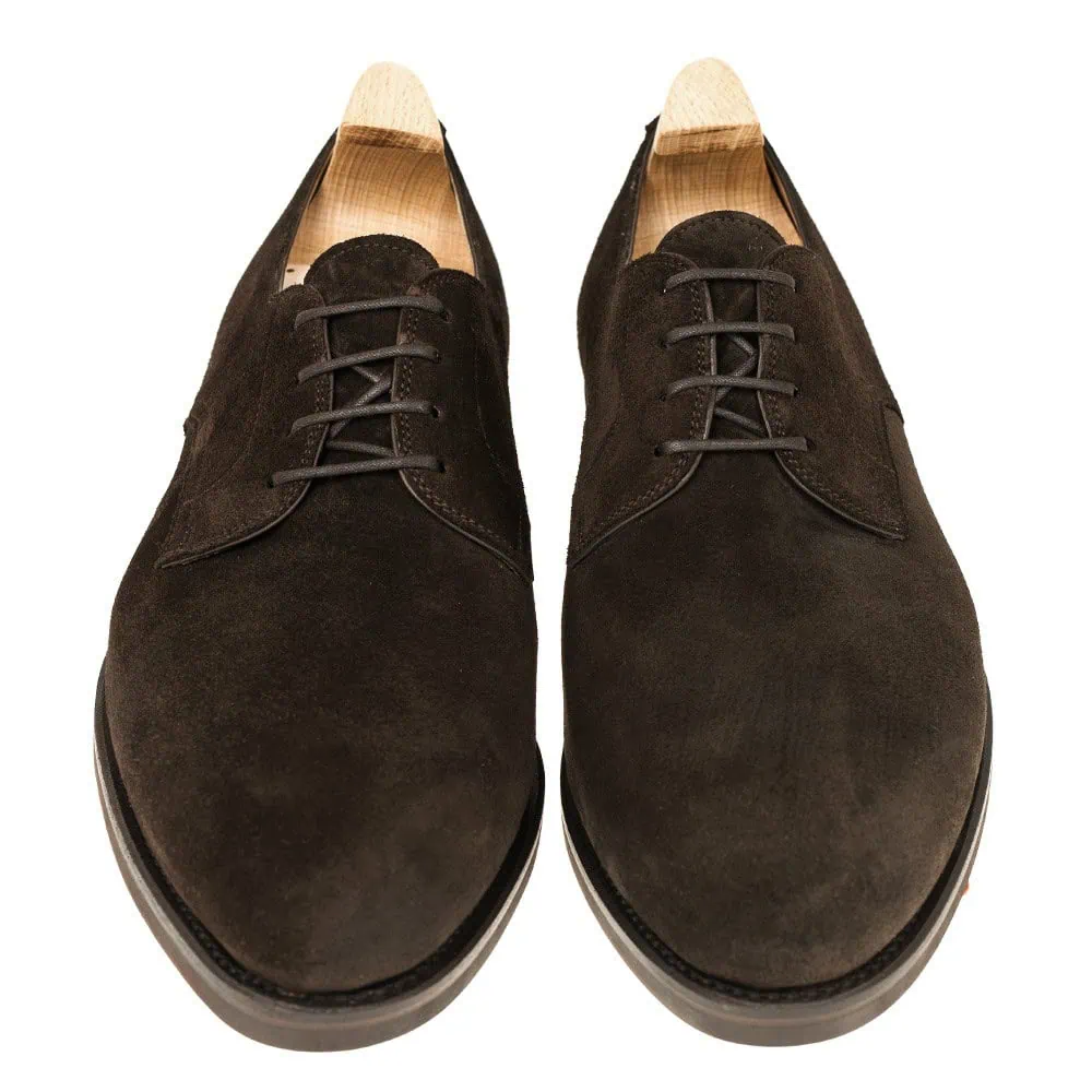 最高 カルミナ スエードプレーントゥ 5.5表記 プレーントゥ（ワクシー