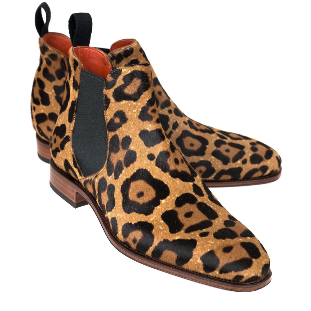 Lull How? Sure PONY LEOPARD CHELSEA BOOTS 1208 HILLS