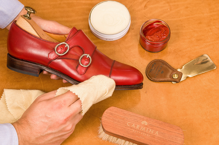 Entretien des chaussures en cuir Vitello 