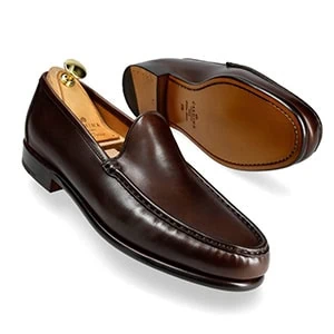 mens leather dress slippers L.L.Bean Men's Hand Sewn Flannel Lined Slipper - 12