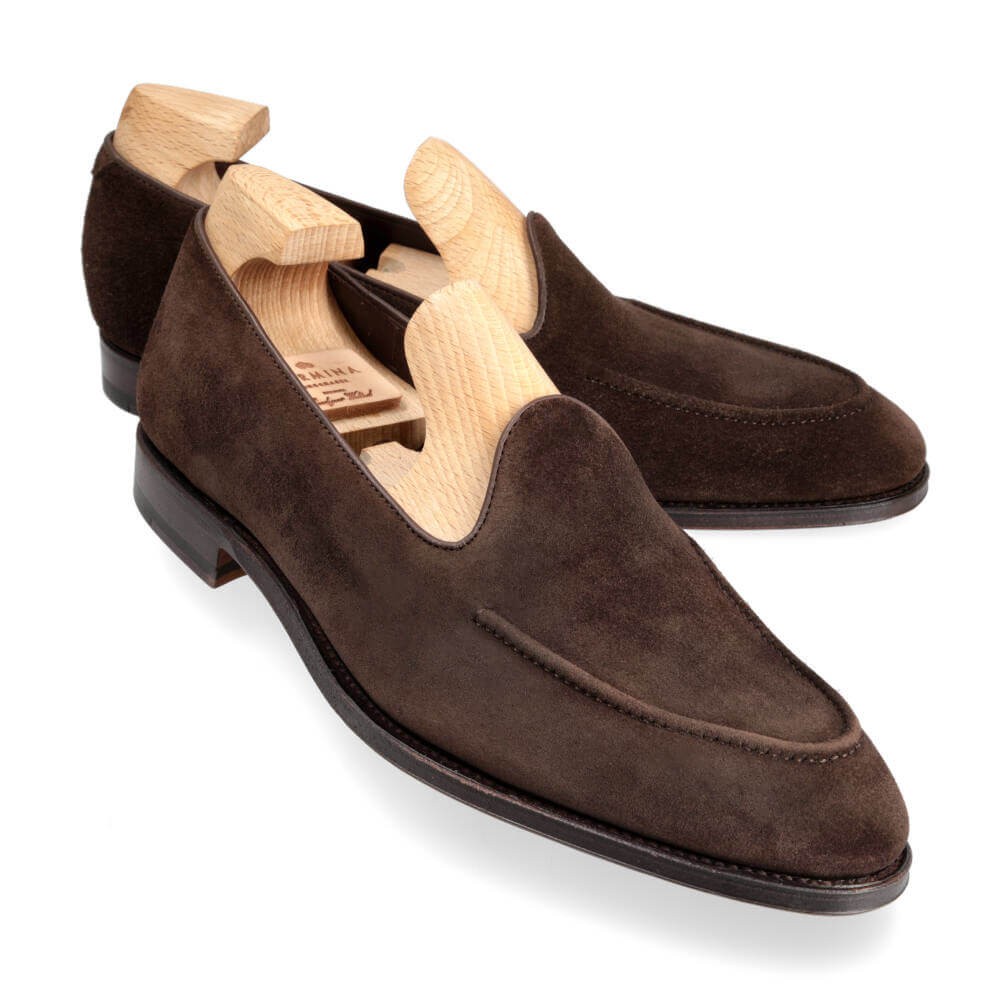 unlined leather slippers