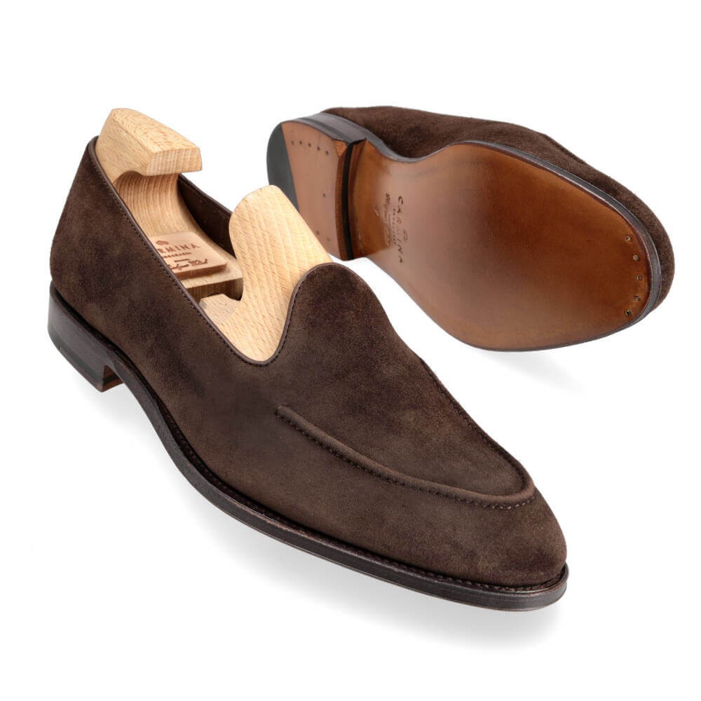 unlined leather slippers