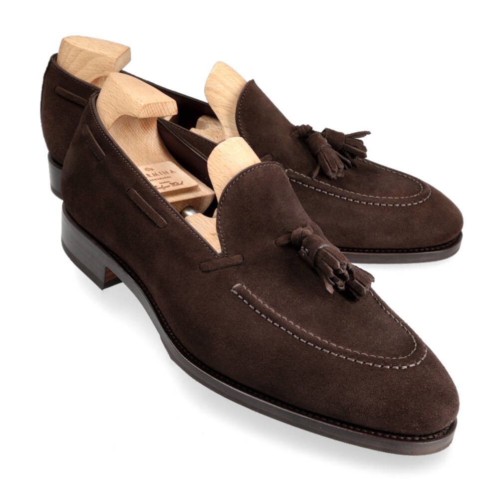 LOAFERS BROWN SUEDE CARMINA Shoemaker
