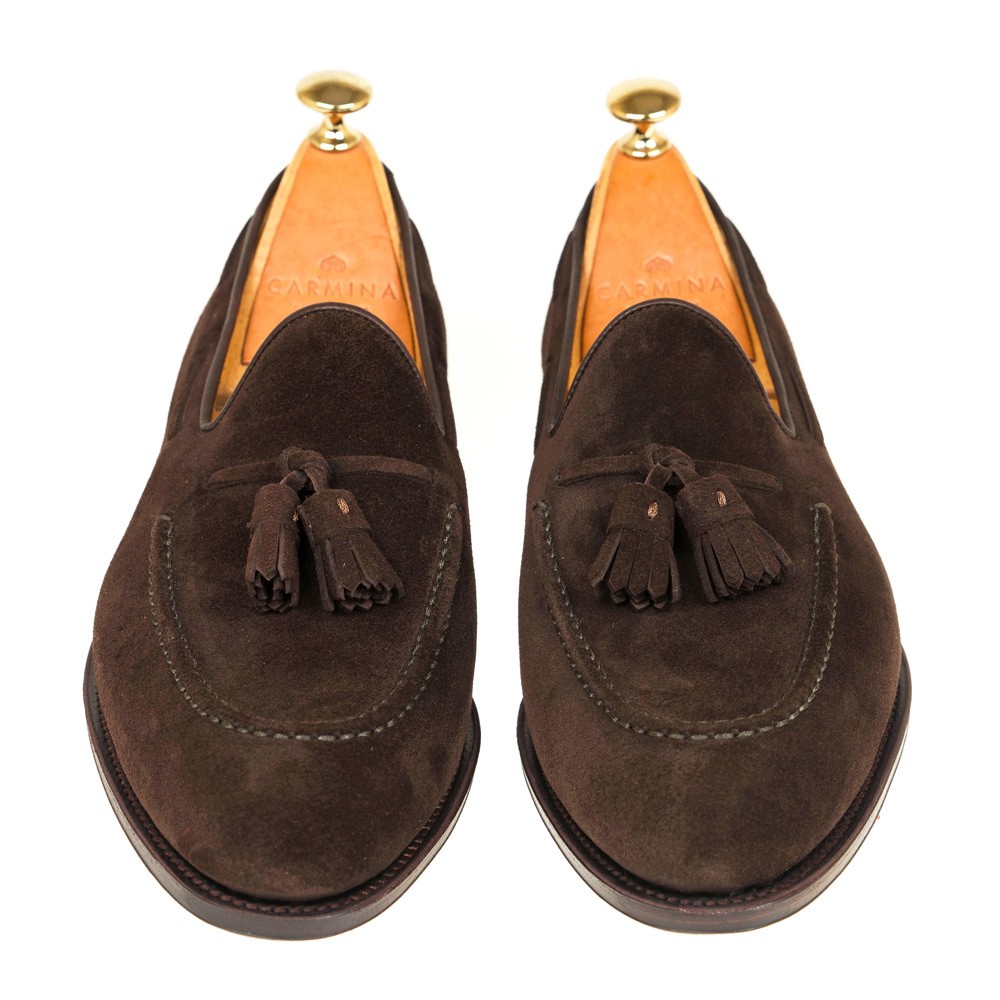 MOCASINES BORLAS ANTE MARRON | CARMINA