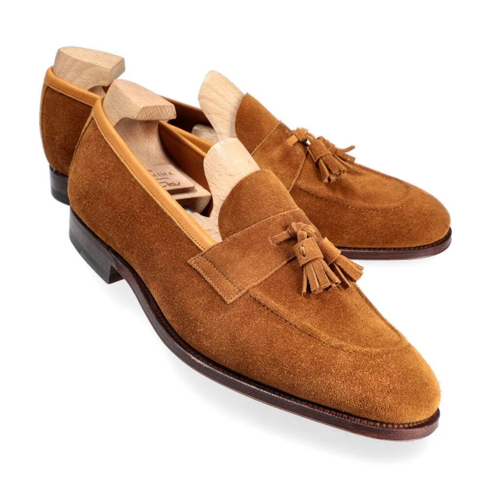 carmina tobacco suede TASSEL LOAFERS TOBACCO SUEDE