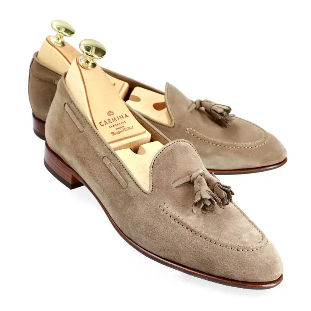 TASSEL LOAFERS IN VOGUE VISION SUEDE | CARMINA