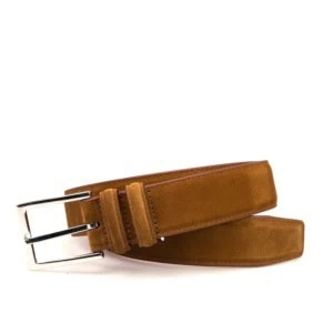 Tobacco Suede Leather Belt