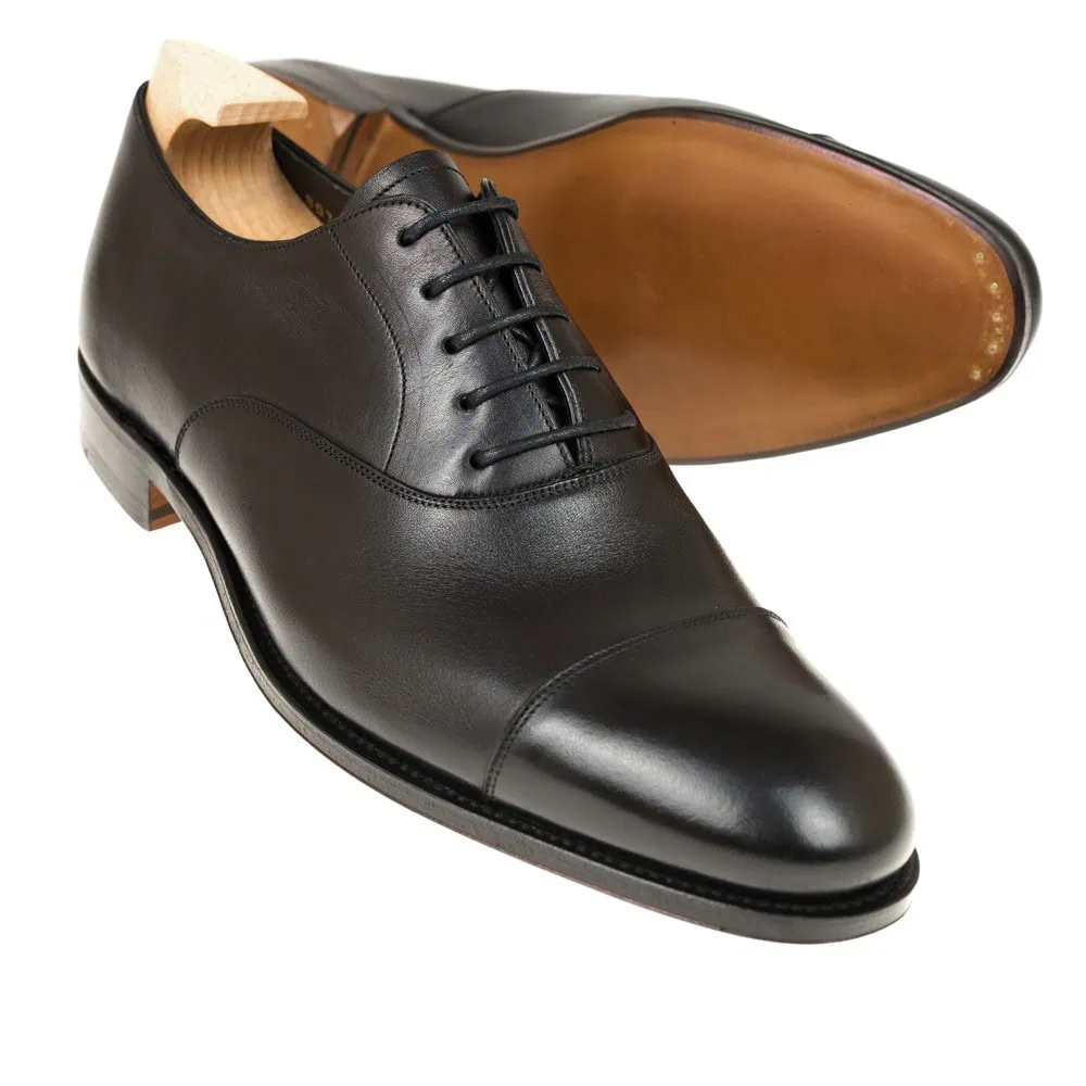 MEN'S BLACK FUNCHAL OXFORD SHOES | CARMINA