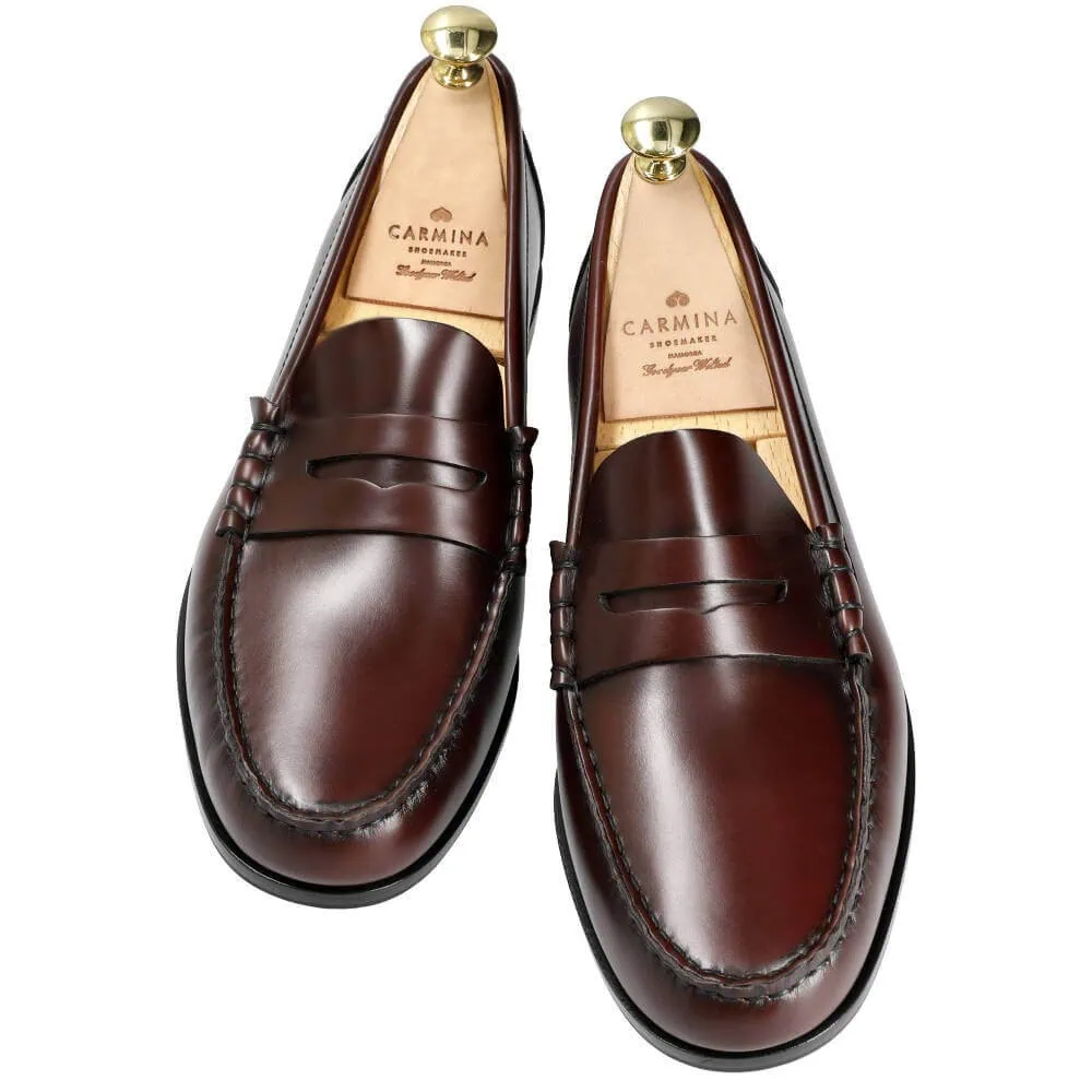 PENNY LOAFERS BURGUNDY VARIK| CARMINA