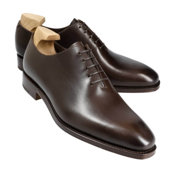 WHOLECUT OXFORDS BROWN BOX CALF | CARMINA