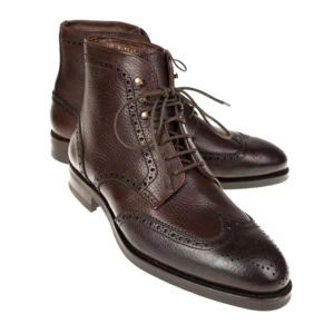Carmina ブーツ CAP TOE BOOTS IN BLACK BOX CALF 80277 | CARMINA