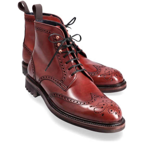 FULL-BROGUE WORK BOOT IN SHELL CORDOVAN (INCL. SHOE TREE)