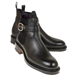 black womens boots with buckles