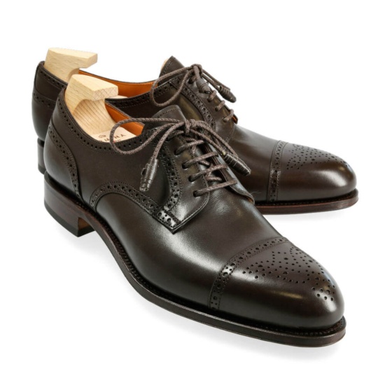 Derby Femme Carmina 1547 Madison - Pointure UK 7.5 (EU 41) - Couleur Cognac Cuir - Occasion - Chaussures Plates élégantes