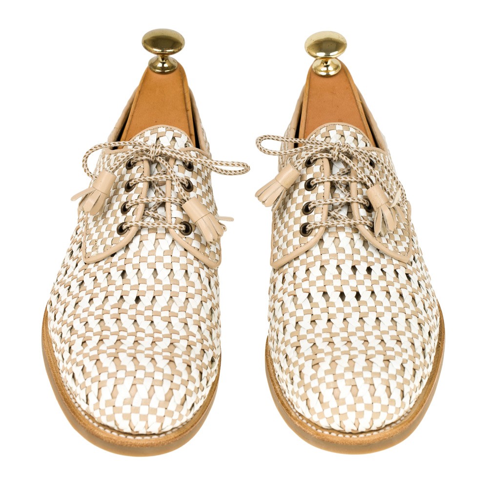 女款编织德比鞋 1868 OSCARIA