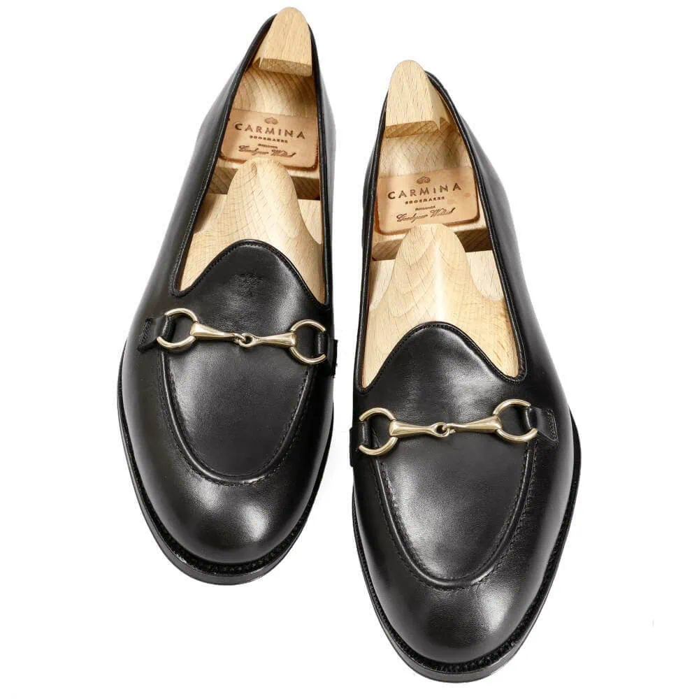 WOMEN'S HORSEBIT LOAFERS FUNCHAL BLACK | CARMINA