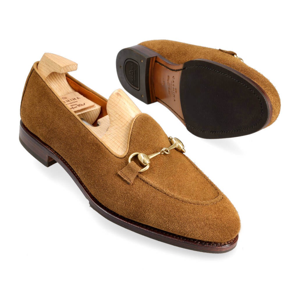 HORSEBIT LOAFERS IN NEW ENGLAND SNUFF SUEDE