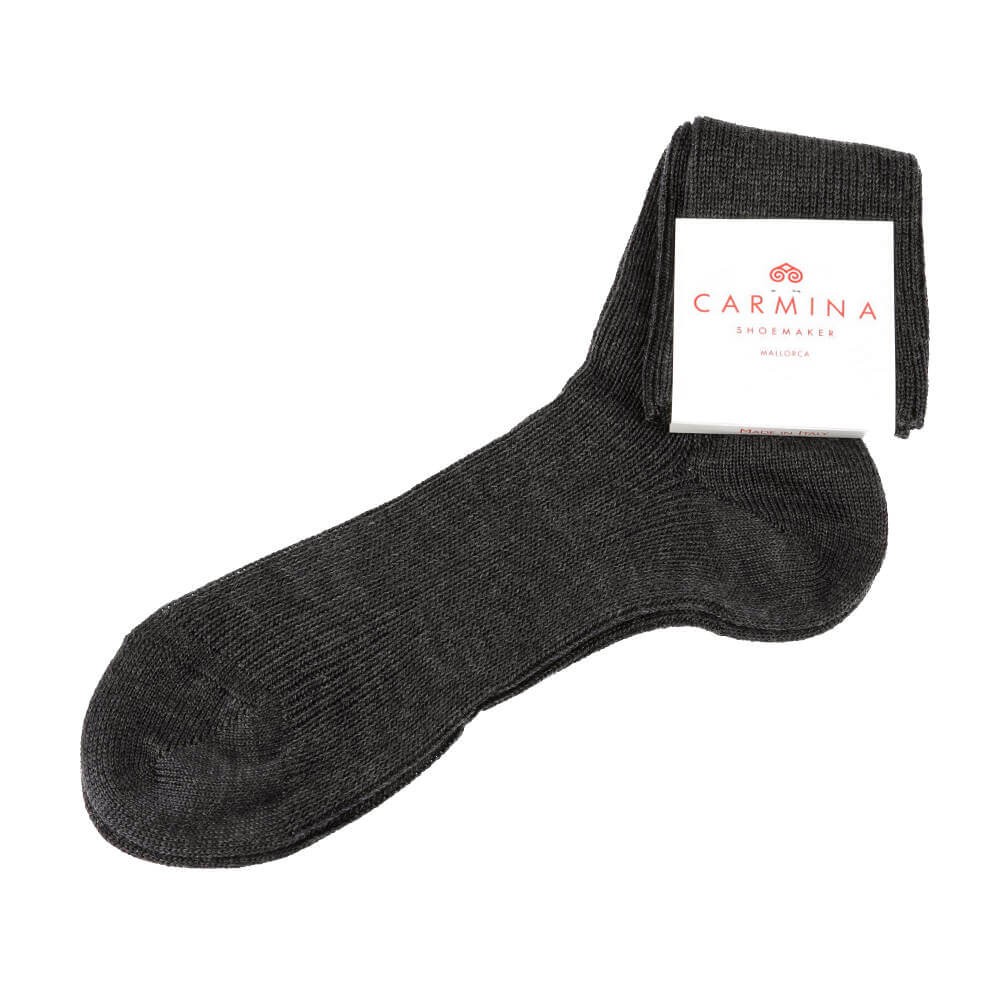 Women's short socks in dark grey.